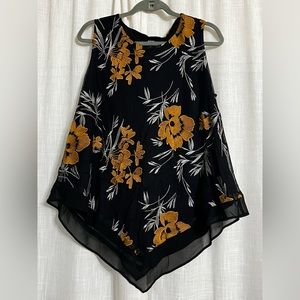 Alfani Pointed Hem Embroidered Tank Top